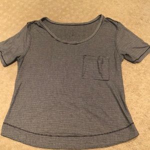 Lululemon t shirt - striped size medium